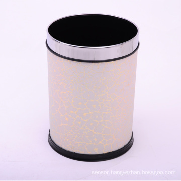 Lighting Grain Design PU Covered Open Top Trash Bin (A12-1903J)